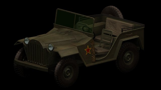 gaz 67 Model 3D .c4d .max .obj .3ds .fbx .stl .blend 