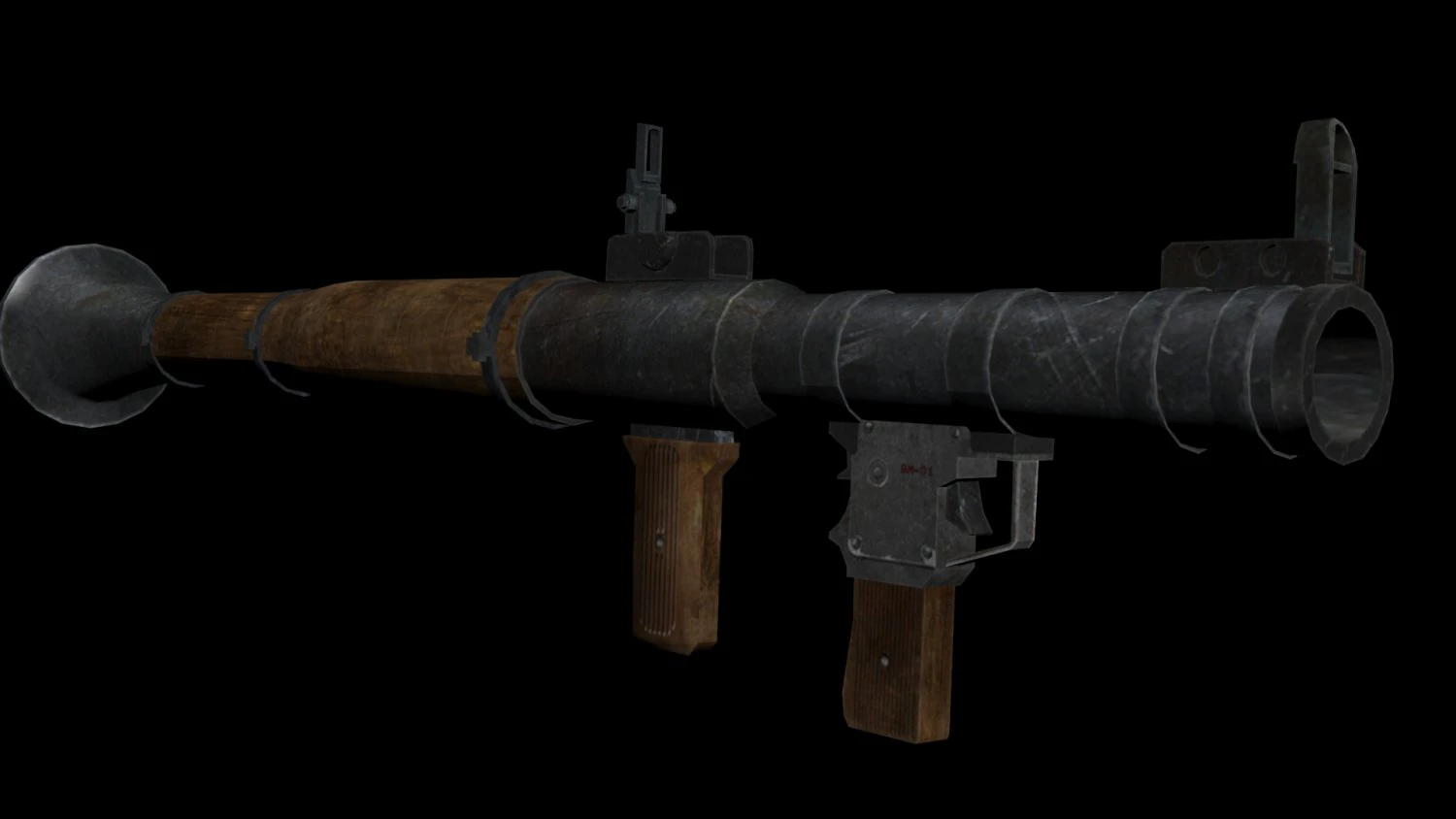 grenade launcher 3D Model .c4d .max .obj .3ds .fbx .stl .blend 