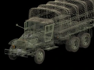 us army truck gmc cckw 353-a 3D Model