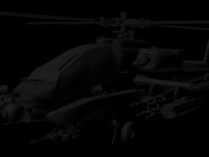 प्रभाव हेलीकाप्टर अपाचे 3D मॉडल