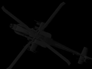 impact helicopter apache 3D Model