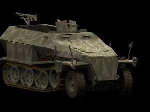 apc sd kfz 251 Modelo 3D