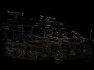apc sd kfz 251 3D-Modell