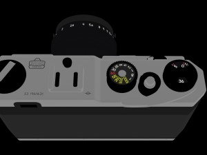 film vintage camera nikon s3 yr 2000 3D Model
