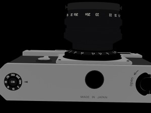 film vintage camera nikon s3 yr 2000 3D Model