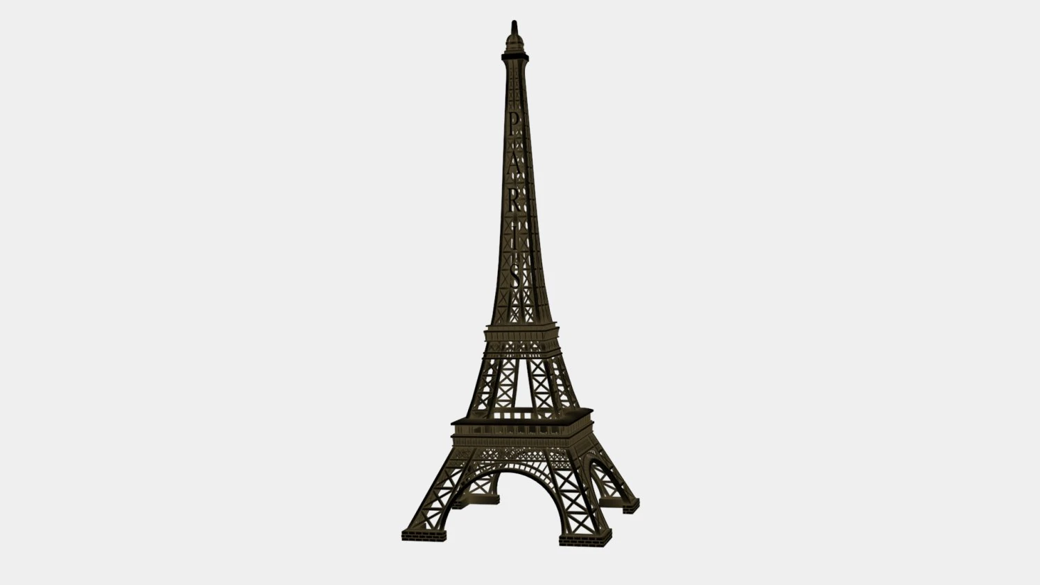 mini eiffel tower 3D Model .c4d .max .obj .3ds .fbx .stl .blend 