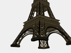 mini eiffel tower 3D Model