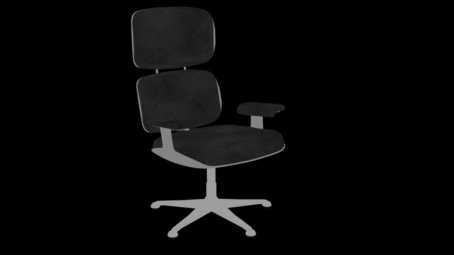 office armchair 3D Model .c4d .max .obj .3ds .fbx .stl .blend 