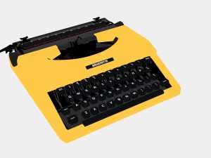 typewriter silver reed Model 3D