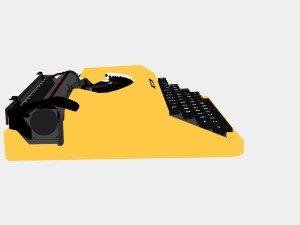 typewriter silver reed Modelo 3D
