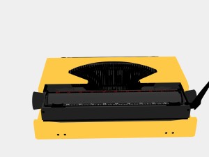 typewriter silver reed Modelo 3D