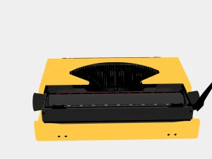 buluh perak mesin tik Model 3D