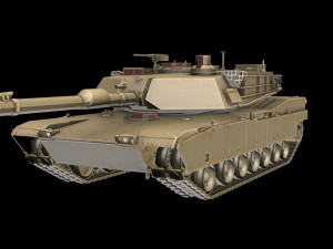 abrams tank 3D मॉडल