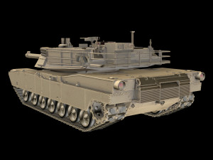 abrams tank 3D मॉडल
