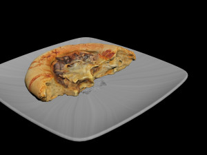 half round pie Model 3D