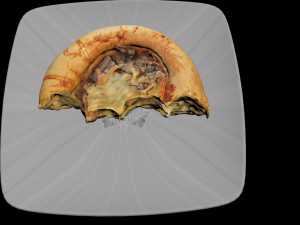 half round pie 3D Model