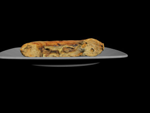 half round pie 3D Model