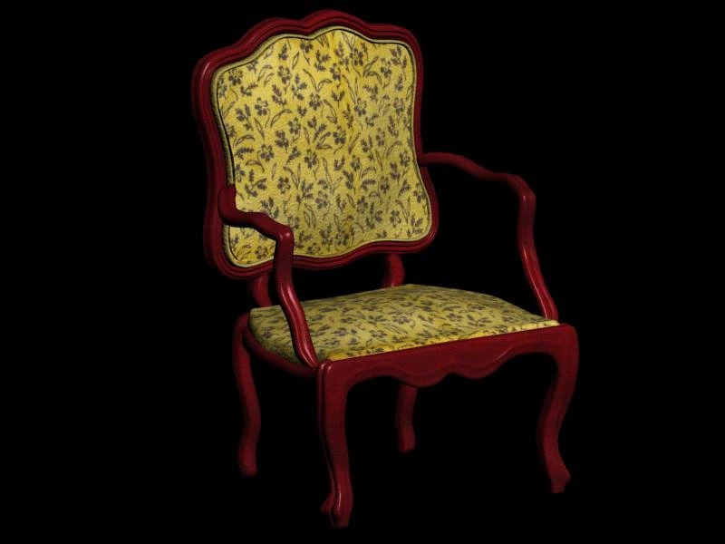 armchair 3D Model .c4d .max .obj .3ds .fbx .stl .blend 