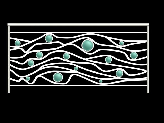 ocean wave railling 3D Model .c4d .max .obj .3ds .fbx .stl .blend 