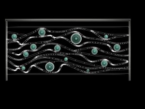 ocean wave railling Model 3D