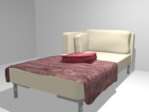 sofa day bed 3D Model