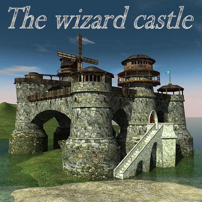 wizard castle 3D Model .c4d .max .obj .3ds .fbx .stl .blend