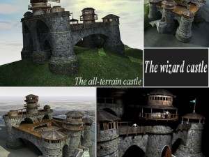 wizard castle Modelo 3D