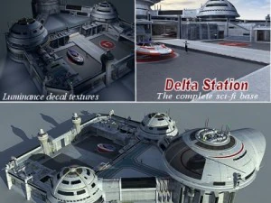 stazione delta Modello 3D
