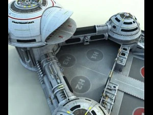 stazione delta Modello 3D