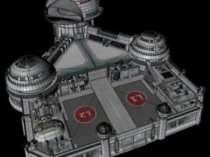 stazione delta Modello 3D