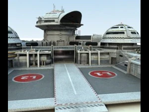 stazione delta Modello 3D