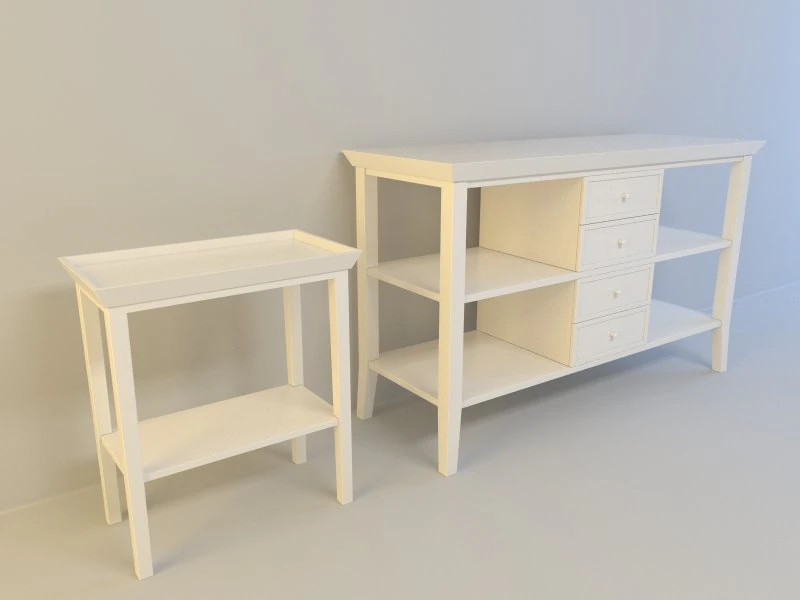 tv stand and nightstand 3D Model .c4d .max .obj .3ds .fbx .stl .blend 