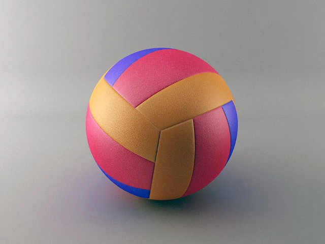 volley ball 3D Model .c4d .max .obj .3ds .fbx .stl .blend 