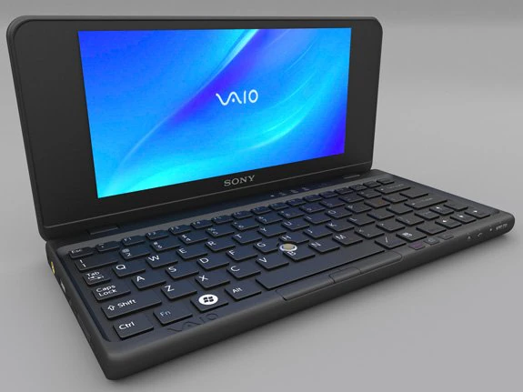 sony vaio p laptop 3D Model .c4d .max .obj .3ds .fbx .stl .blend
