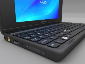 sony vaio p laptop Modello 3D