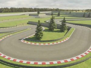 race track construction kit 3D Model