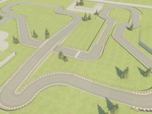 race track construction kit 3D Model