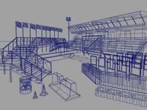 race track construction kit addon pack a 3D Модель