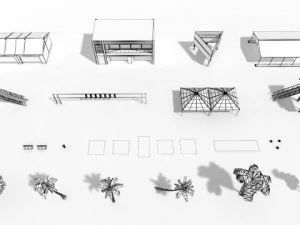 race track construction kit addon pack b 3D Model