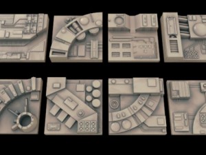 scifi landscape construction kit 3D Model