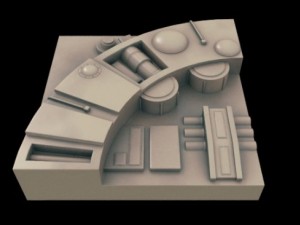 scifi landscape construction kit 3D Model