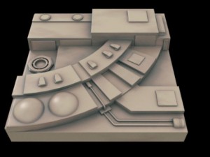 scifi landscape construction kit 3D Model