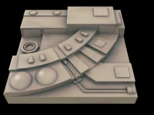 scifi landscape construction kit 3D Model