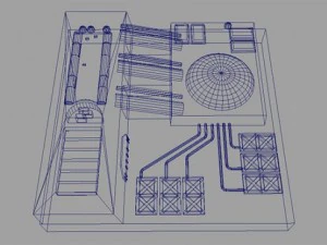 scifi landscape construction kit 3D Model