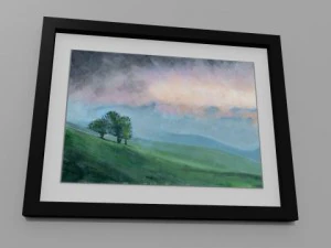 picture frames and paintings 3D Model