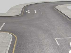 roads construction kit Model 3D