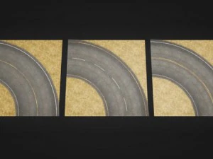 roads construction kit 3D Model