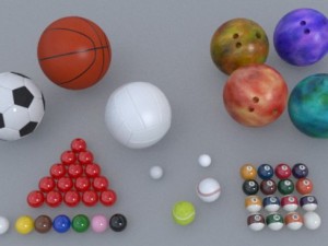 ball sports pack 3D Model