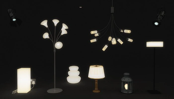 lamps and lights pack 3D Model .c4d .max .obj .3ds .fbx .stl .blend 