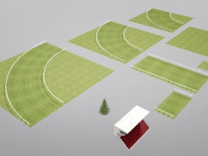 racecourse construction kit 3D Model